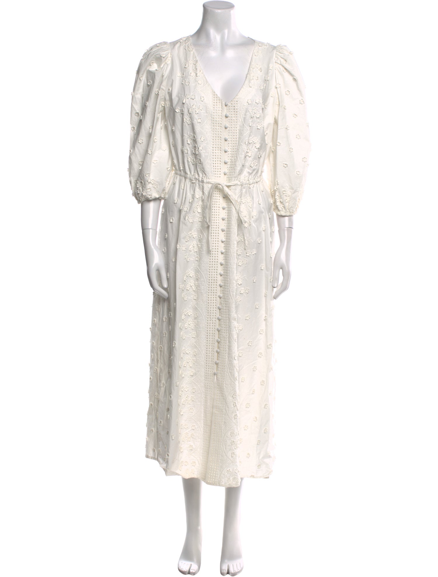 Maje V-Neck Long Dress