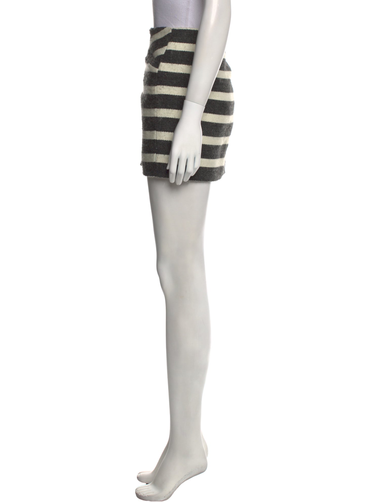 Maje Striped Mini Skirt
