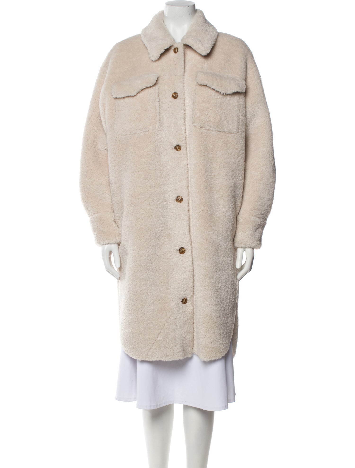 Maje Faux Shearling Coat