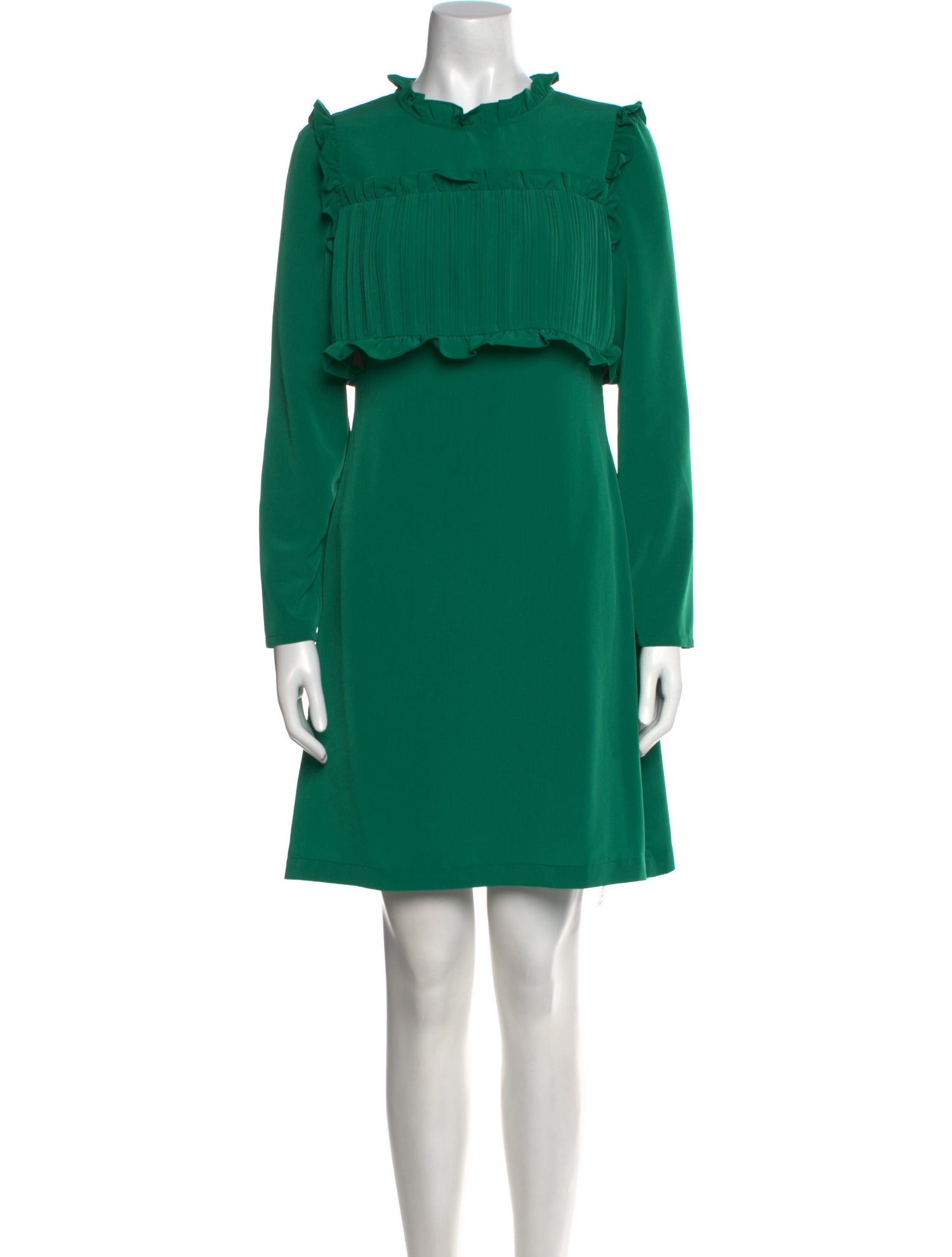 Maje Mock Neck Mini Dress