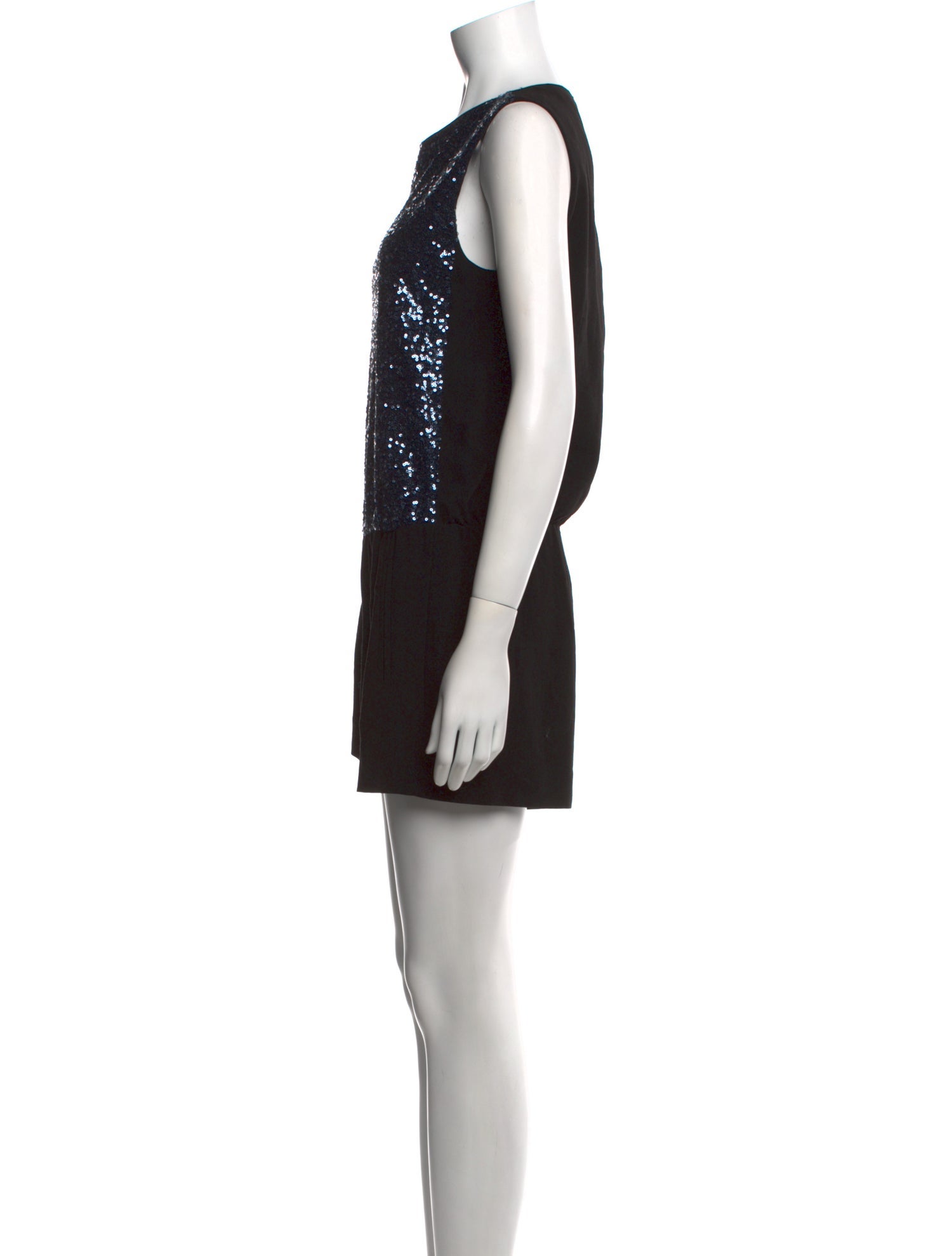 Maje Patterned Crew Neck Romper