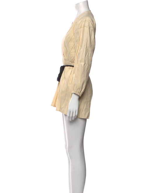 Maje Linen V-Neck Romper