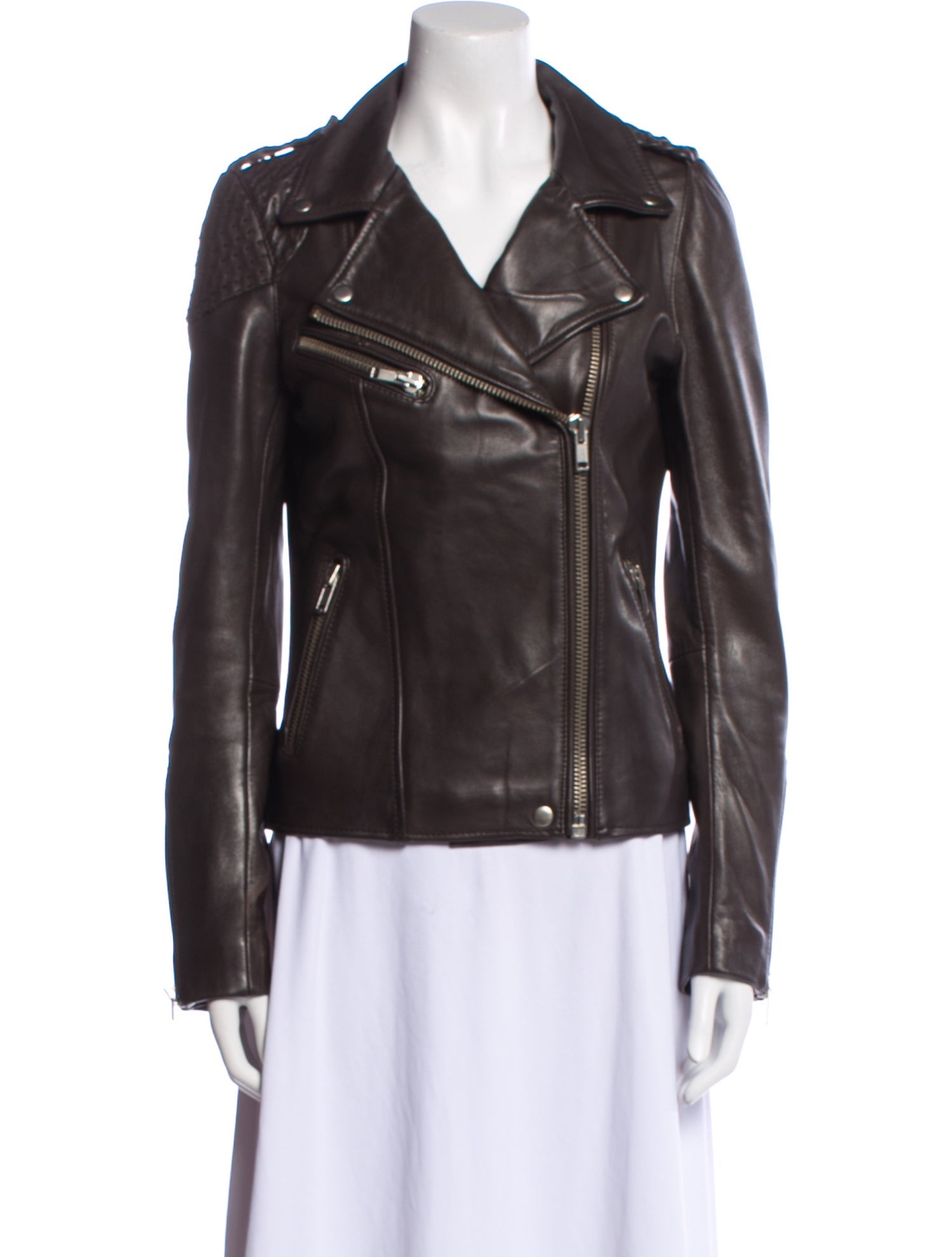 Maje Leather Biker Jacket