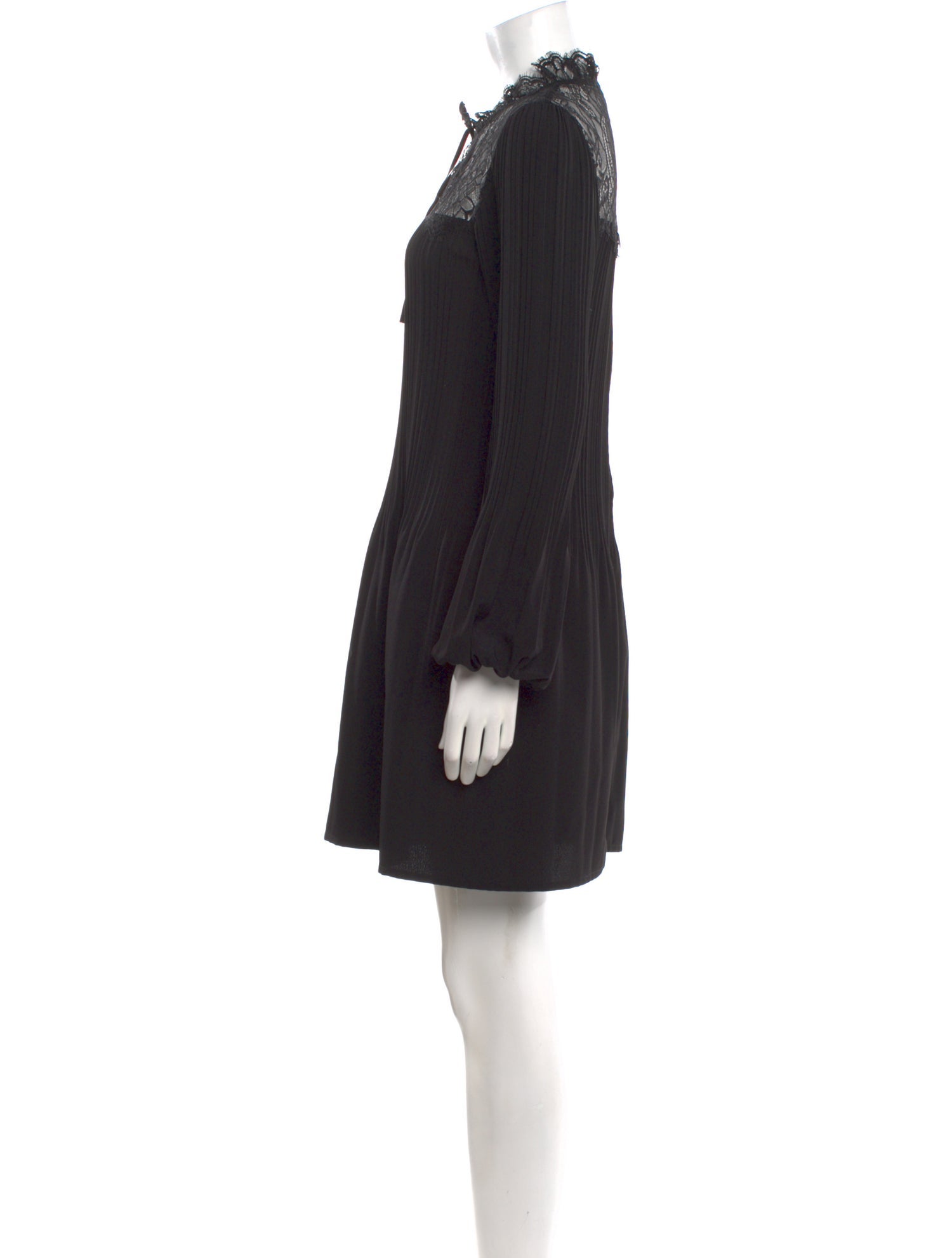 Maje Mock Neck Mini Dress