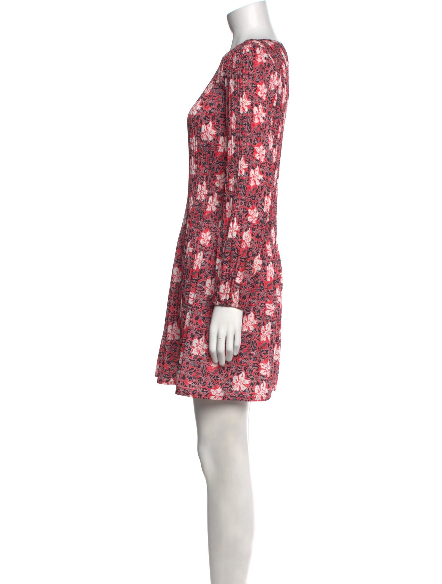 Maje Floral Print Mini Dress