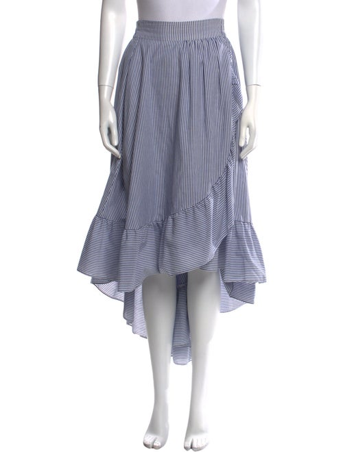 Maje Striped Midi Length Skirt