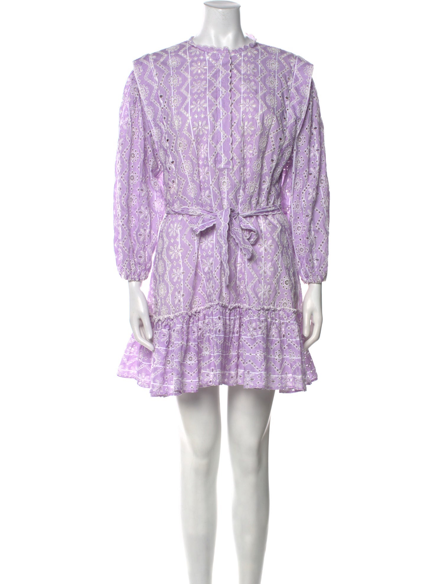 Maje Eyelet Mini Dress