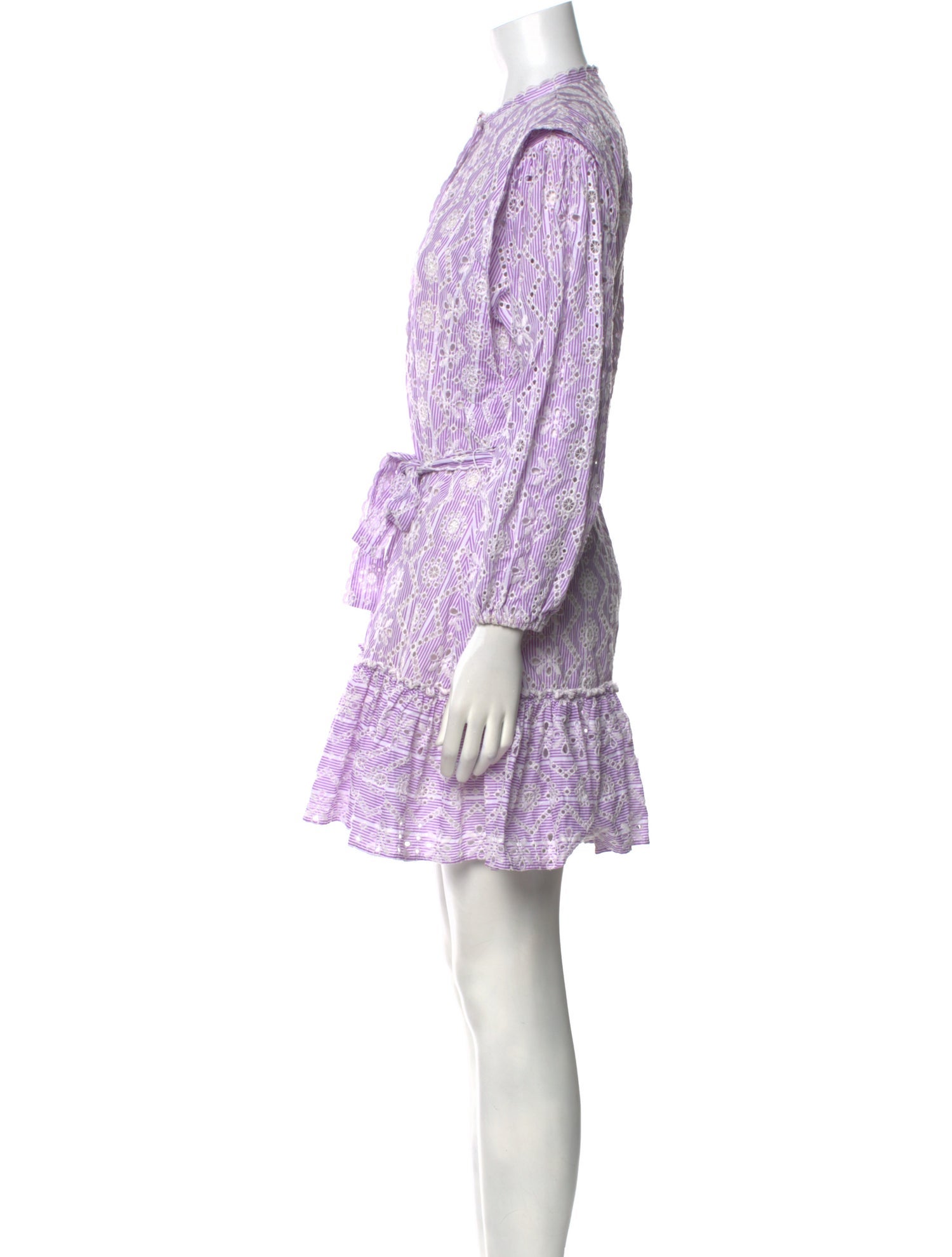 Maje Eyelet Mini Dress