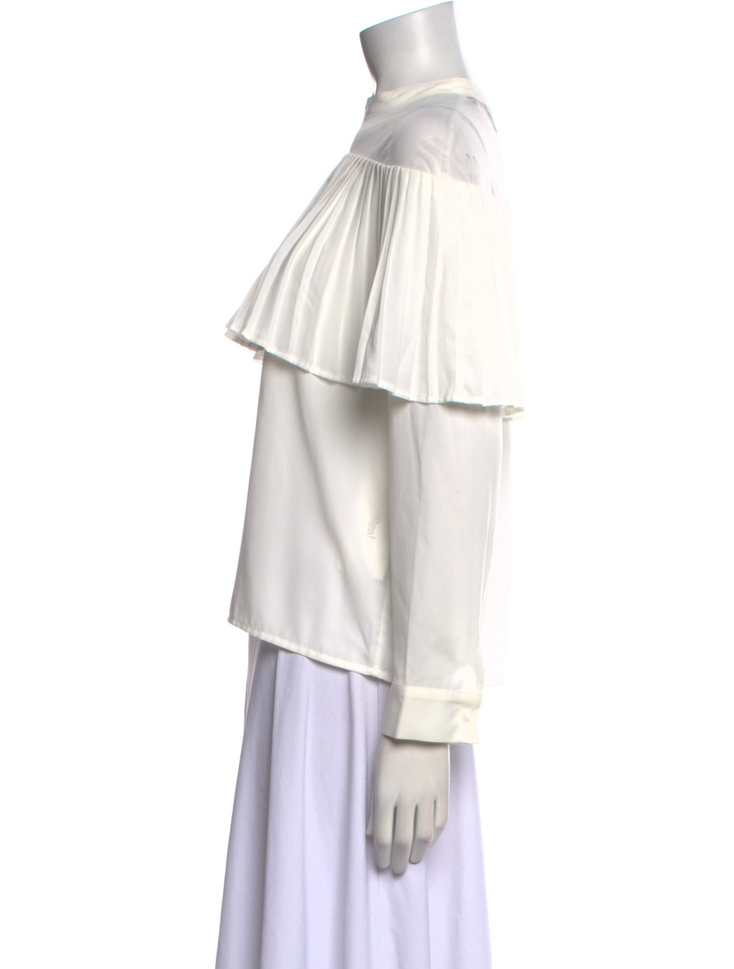 Maje Off-The-Shoulder Long Sleeve Blouse