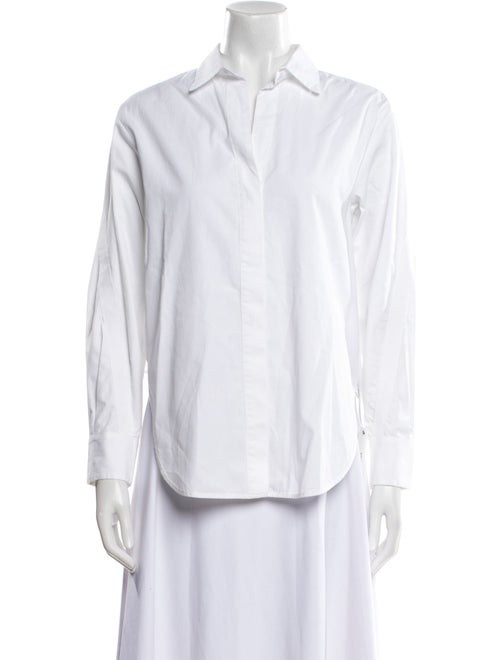 Maje Long Sleeve Button-Up Top