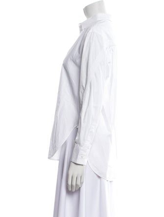 Maje Long Sleeve Button-Up Top