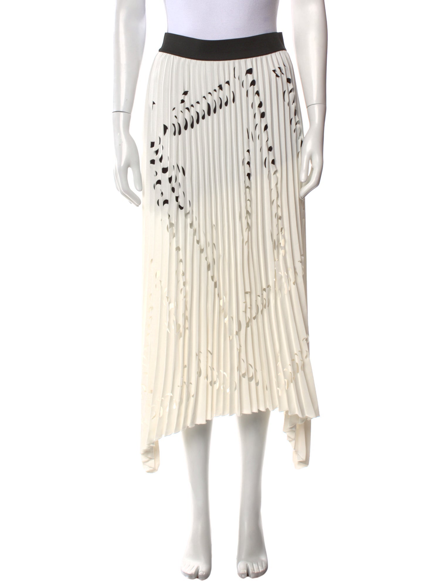 Maje Striped Midi Length Skirt