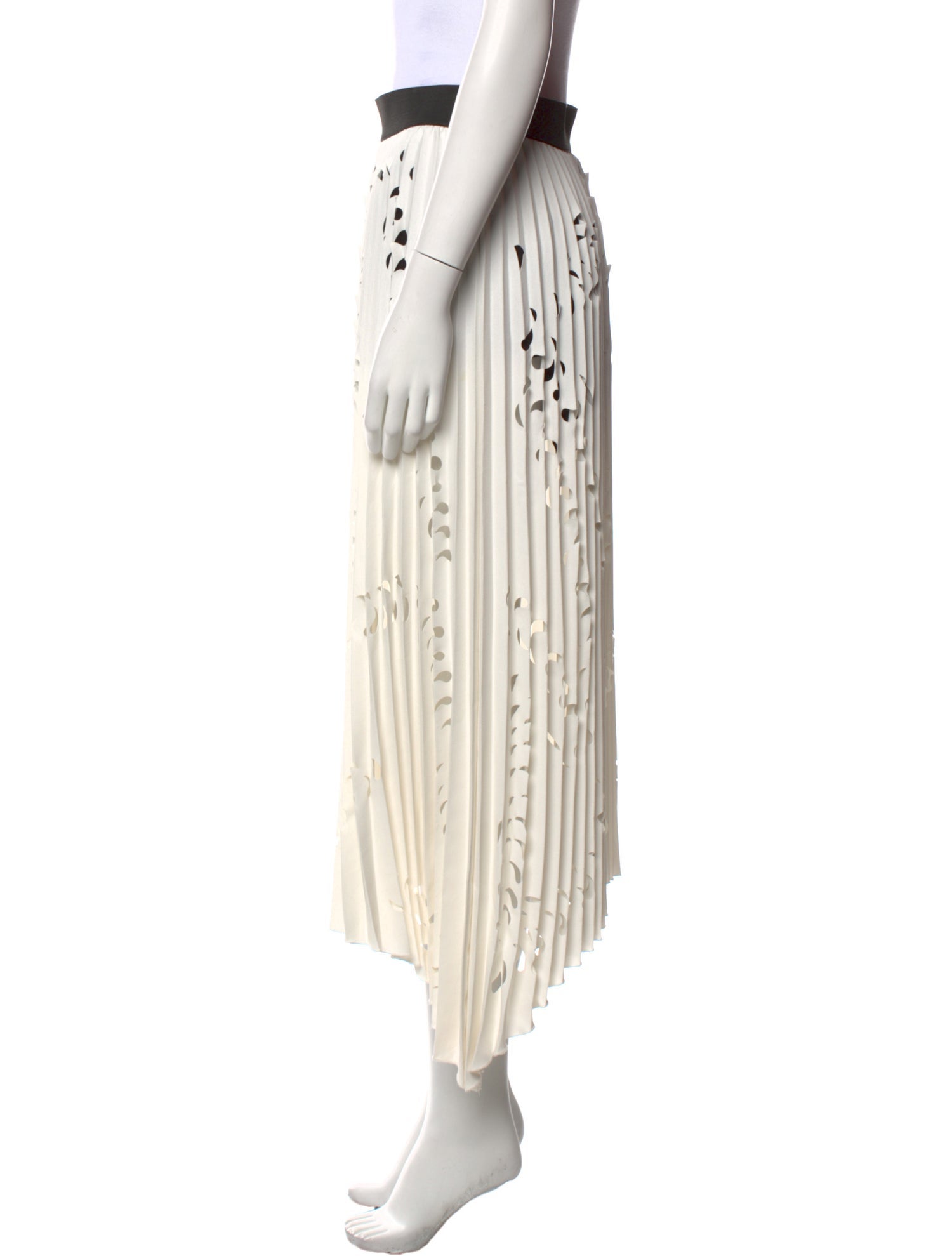 Maje Striped Midi Length Skirt