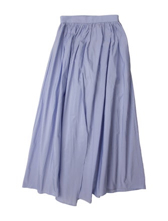 Maje Eyelet Trim Midi Length Skirt