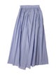 Maje Eyelet Trim Midi Length Skirt