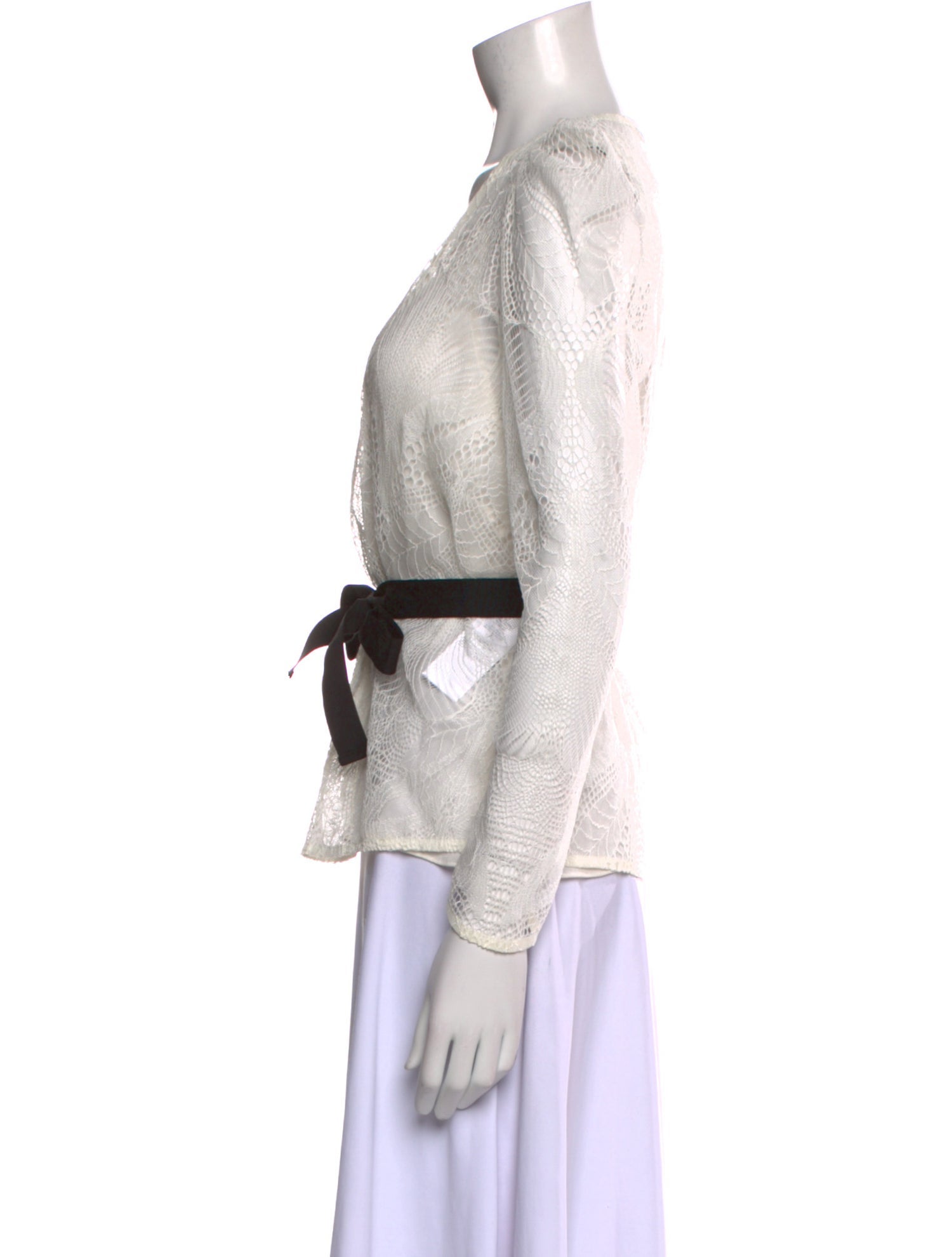 Maje V-Neck Long Sleeve Blouse