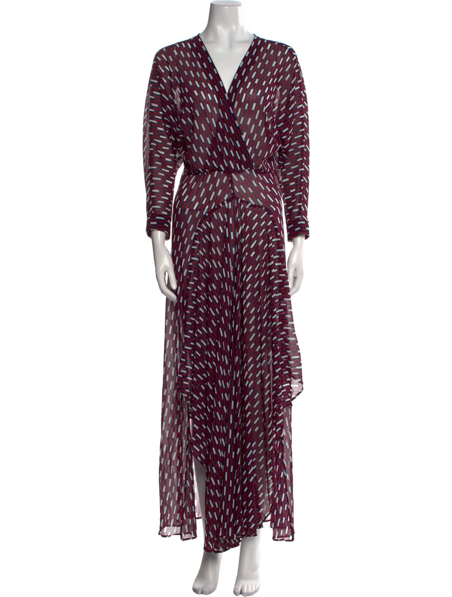 Maje Printed Long Dress