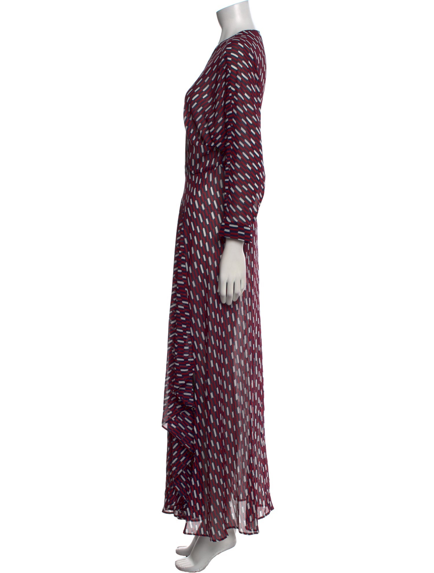 Maje Printed Long Dress