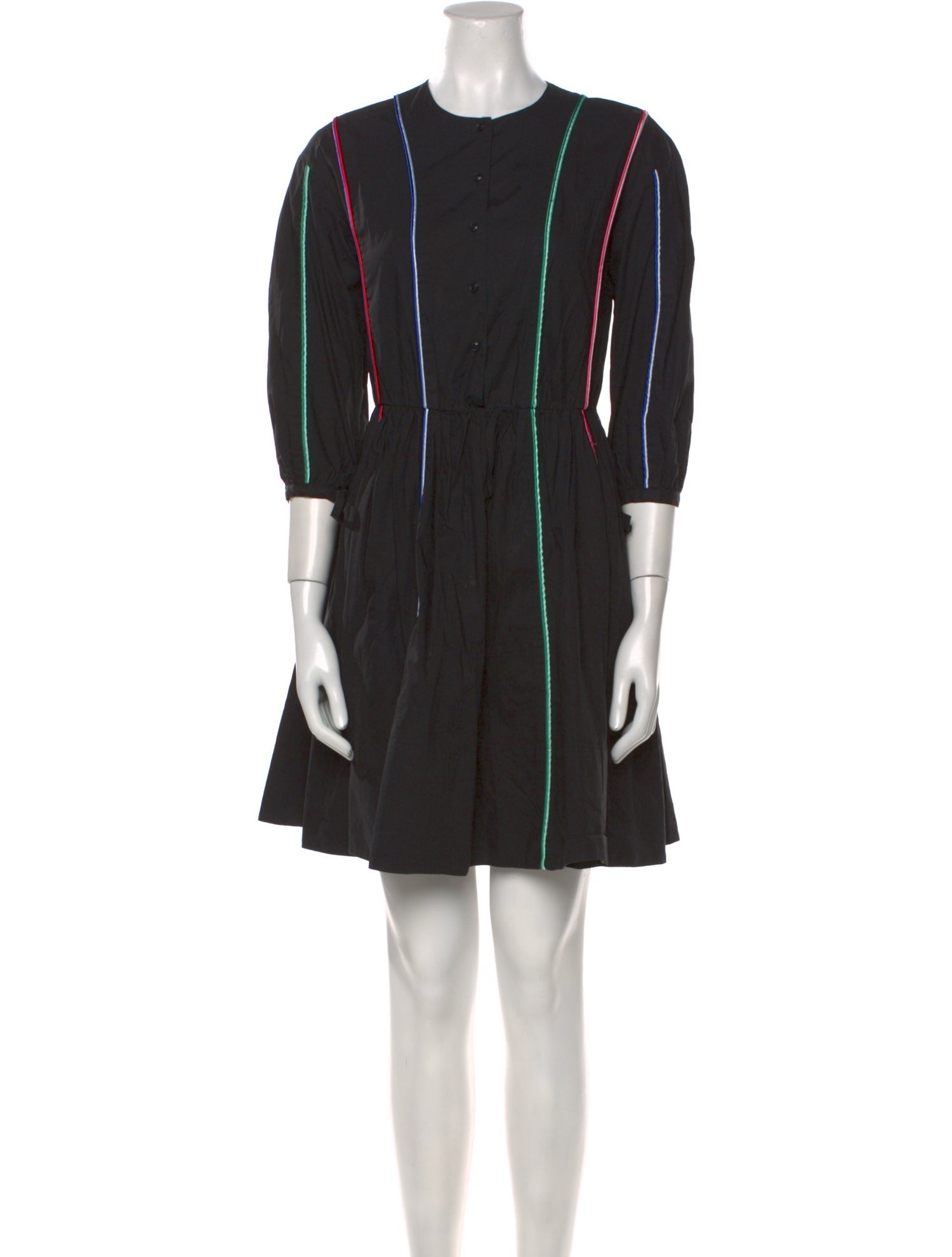 Maje Striped Mini Dress