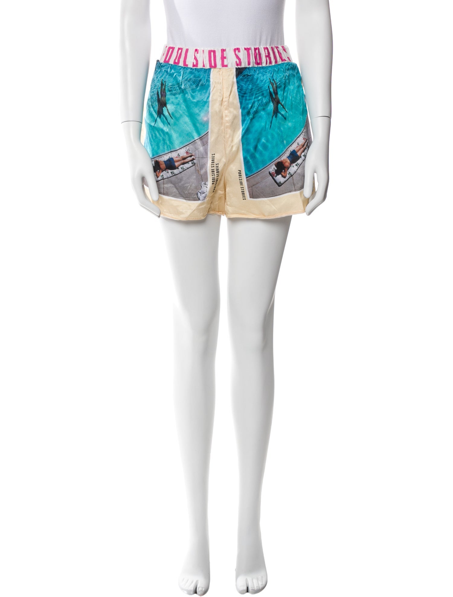 Maje Printed Mini Shorts