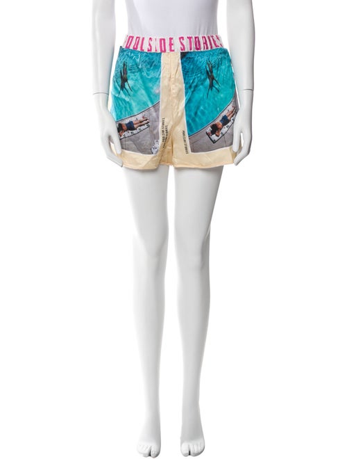 Maje Printed Mini Shorts