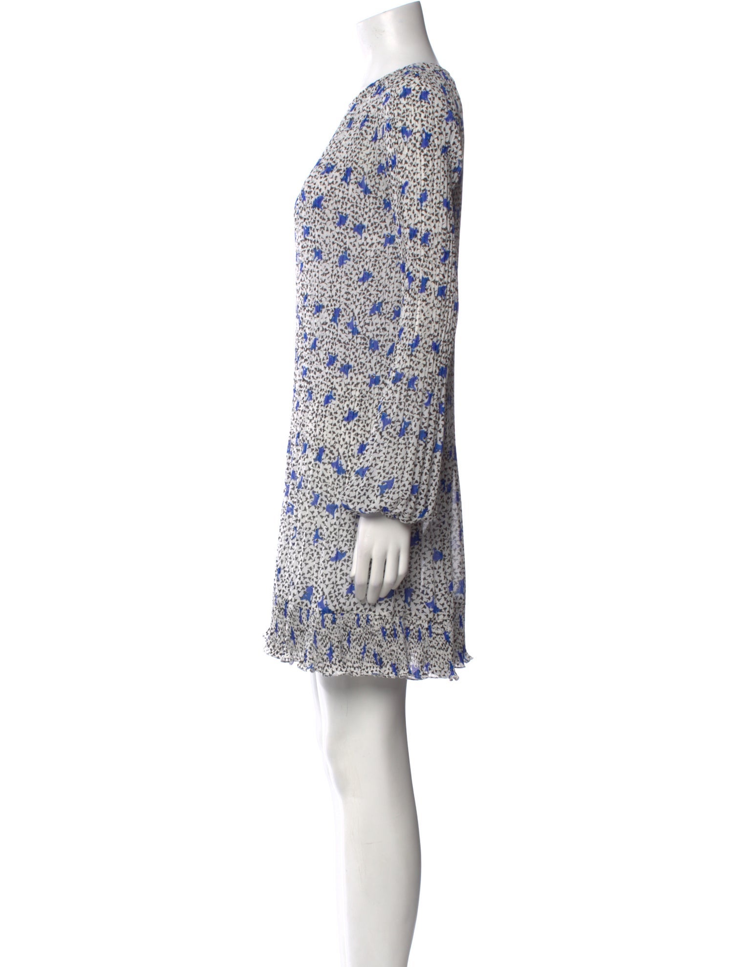 Maje Floral Print Mini Dress