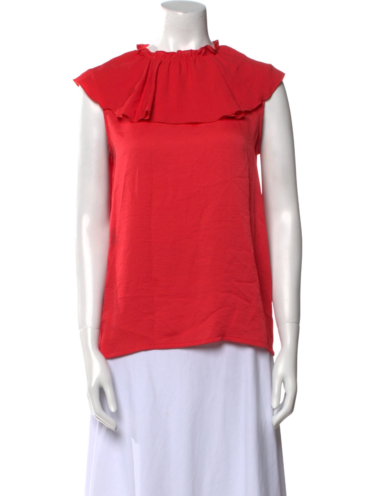 Maje Mock Neck Sleeveless Blouse