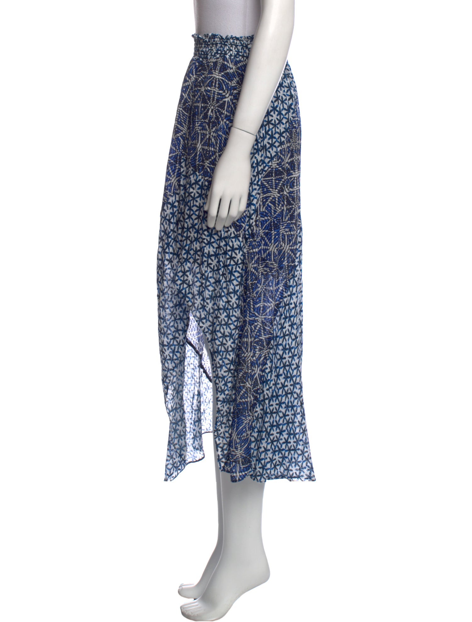 Maje Printed Midi Length Skirt