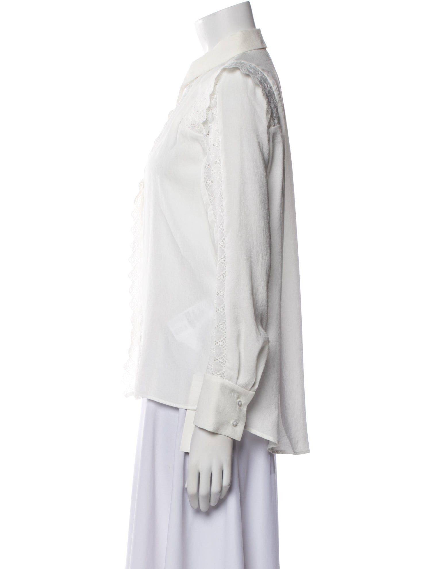 Maje Long Sleeve Button-Up Top w/ Tags