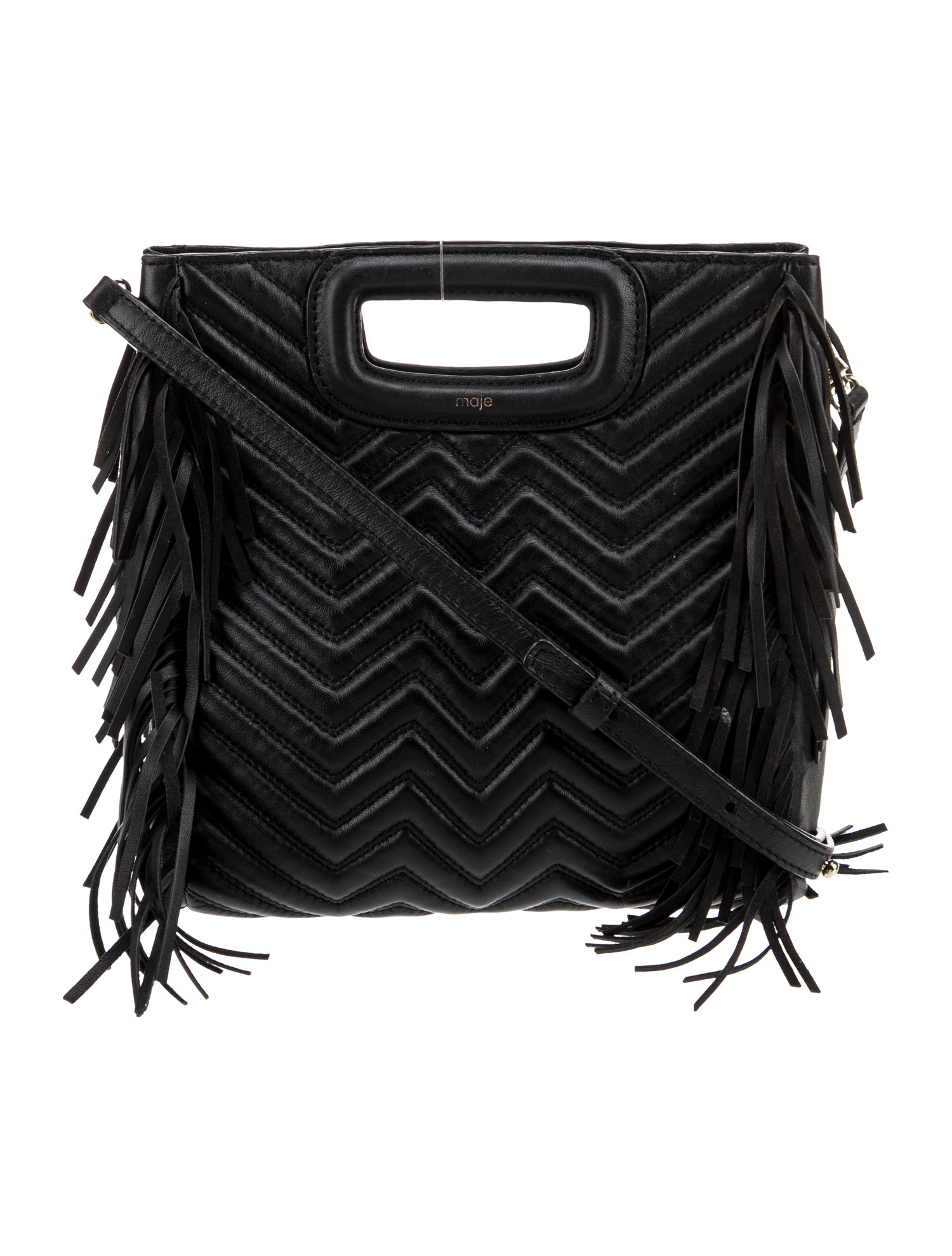 Maje Leather Shoulder Bag