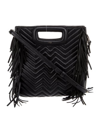 Maje Leather Shoulder Bag