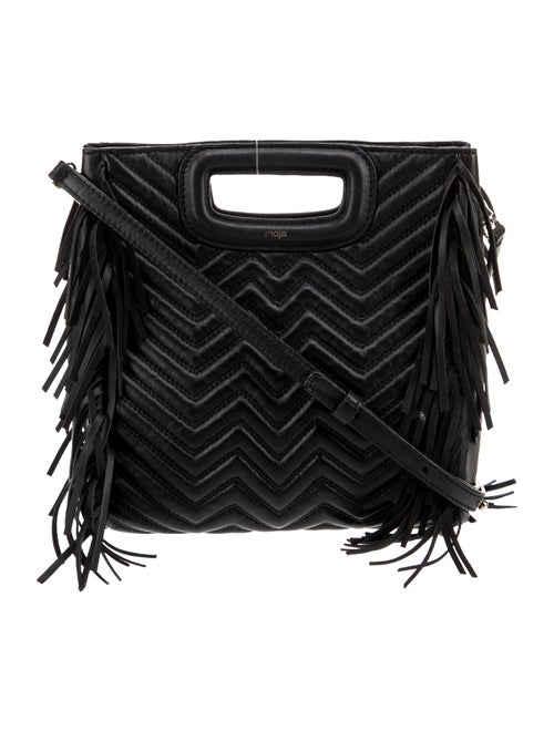 Maje Leather Shoulder Bag