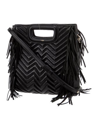 Maje Leather Shoulder Bag