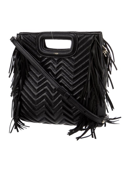 Maje Leather Shoulder Bag