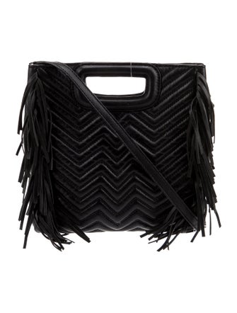 Maje Leather Shoulder Bag