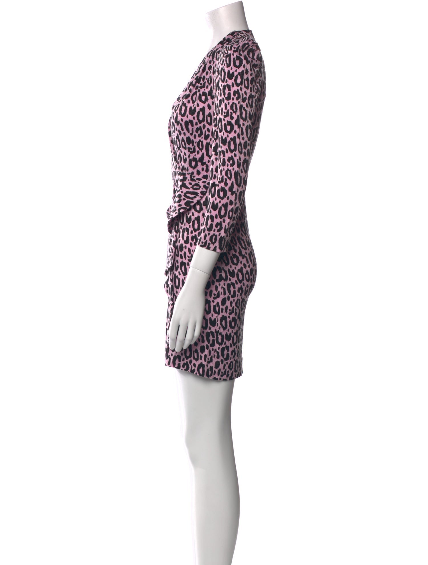 Maje Animal Print Mini Dress