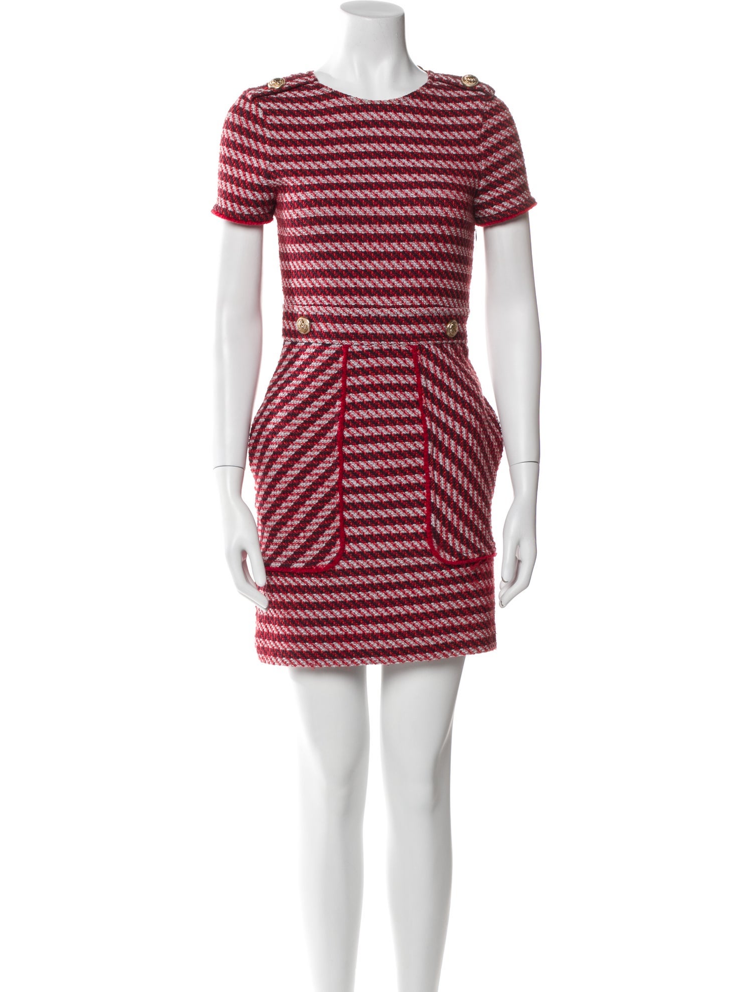 Maje Striped Mini Dress