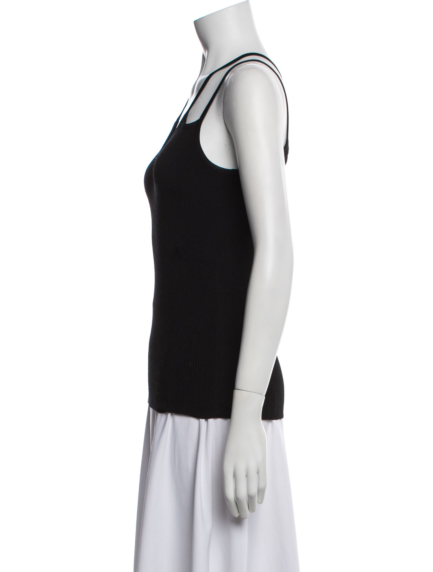 Maje Scoop Neck Sleeveless Top