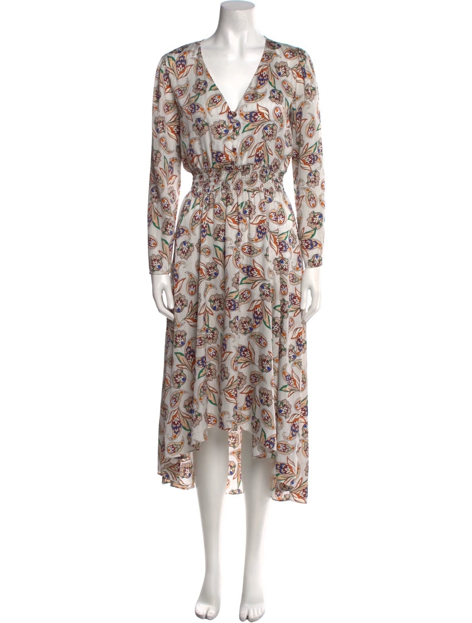 Maje Floral Print Long Dress