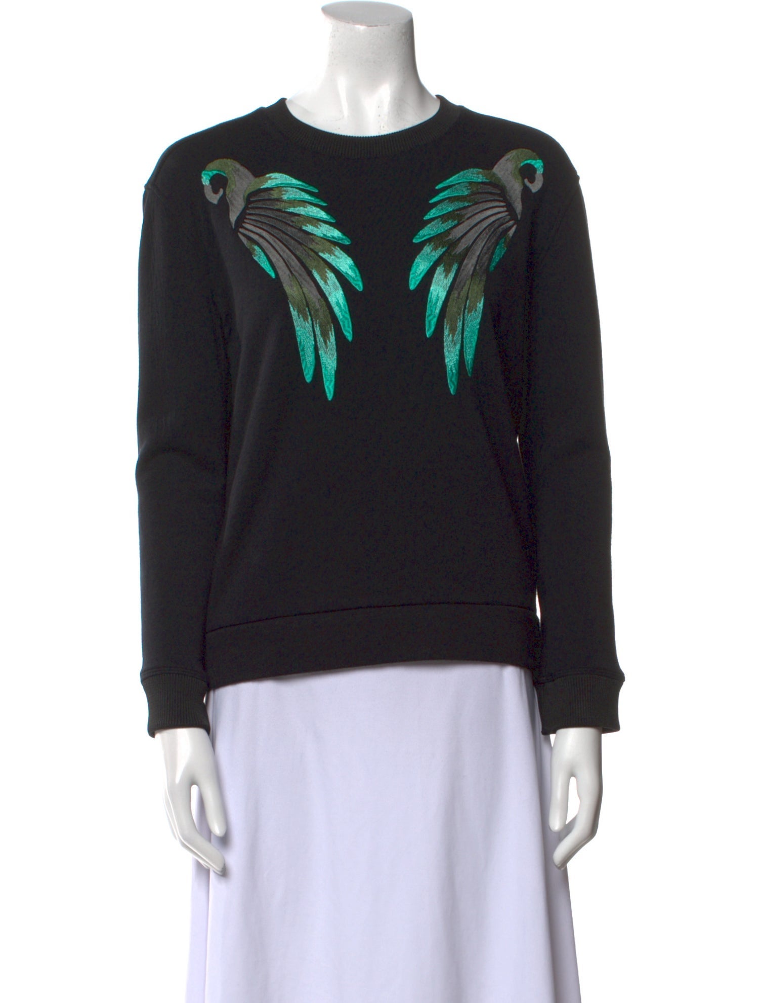 Maje Graphic Print Crew Neck Sweatshirt