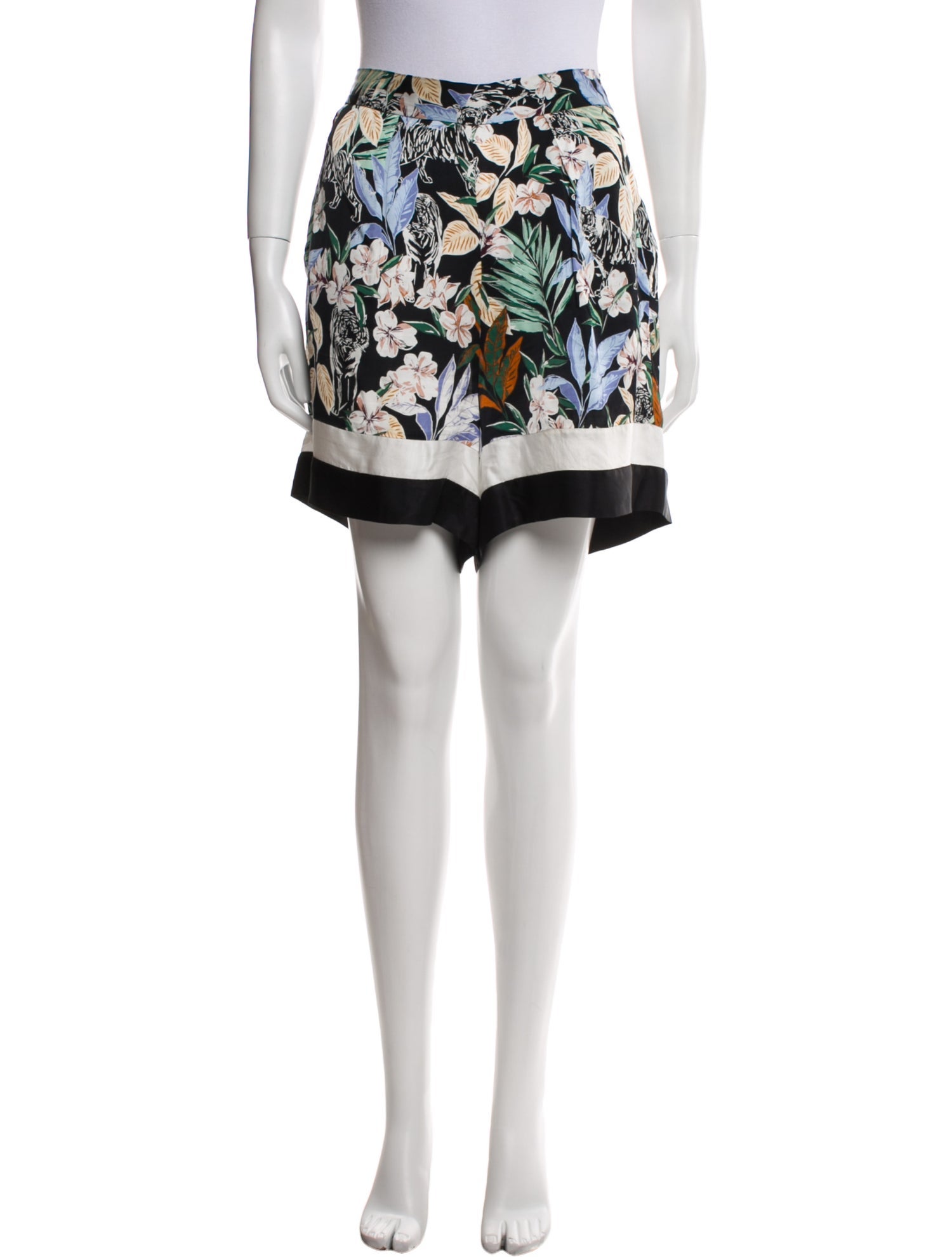 Maje Printed Mini Shorts