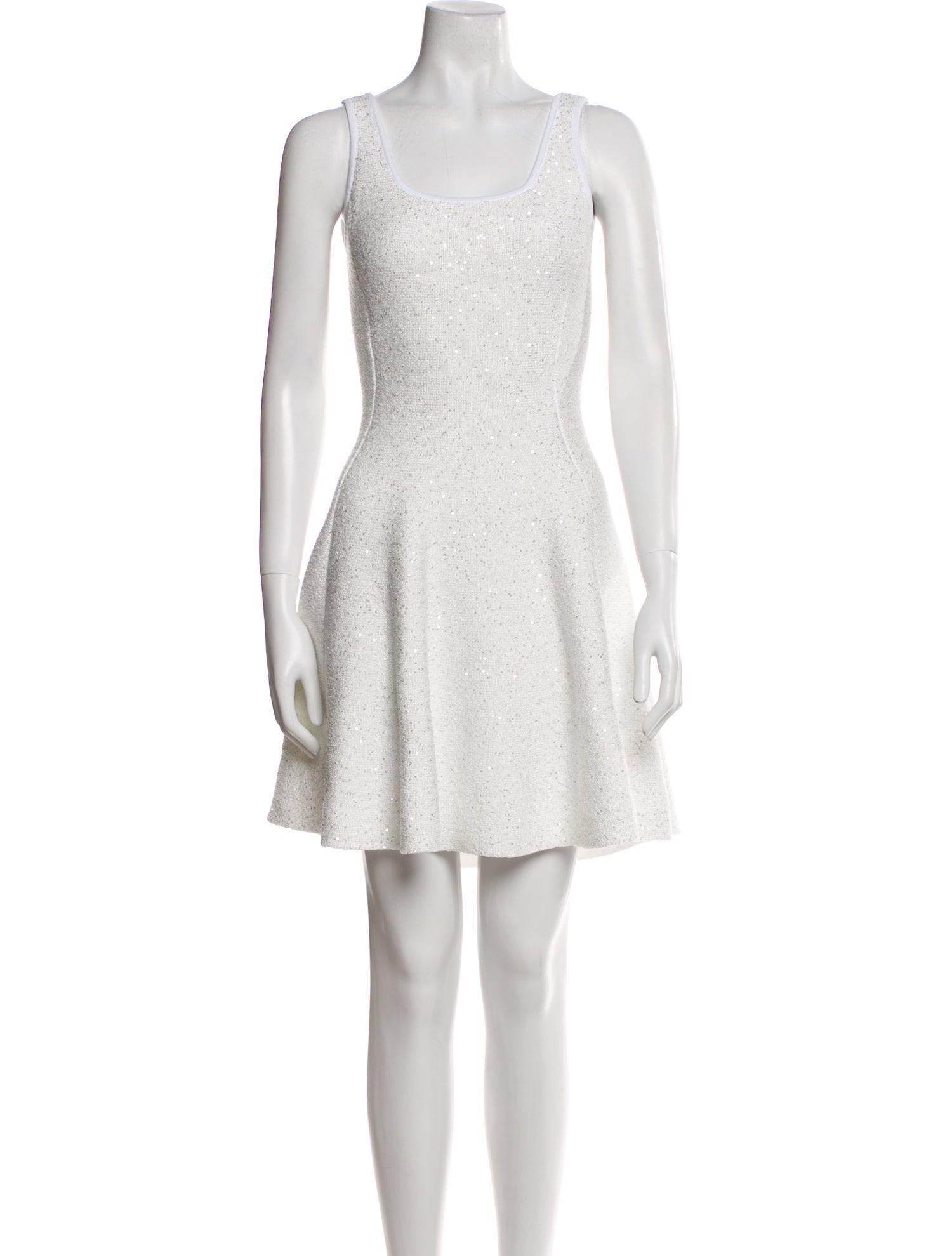 Maje Scoop Neck Mini Dress