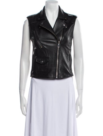 Maje Leather Biker Jacket