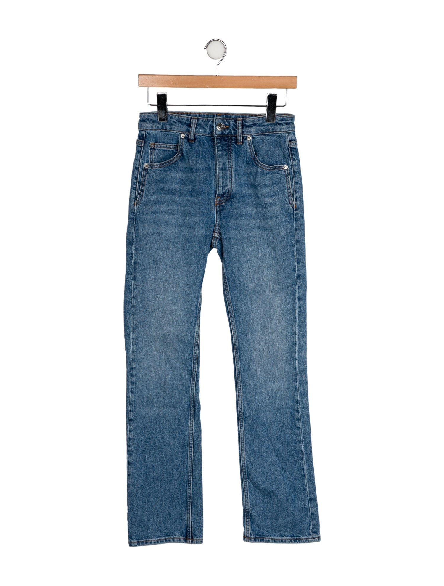Maje High-Rise Straight Leg Jeans