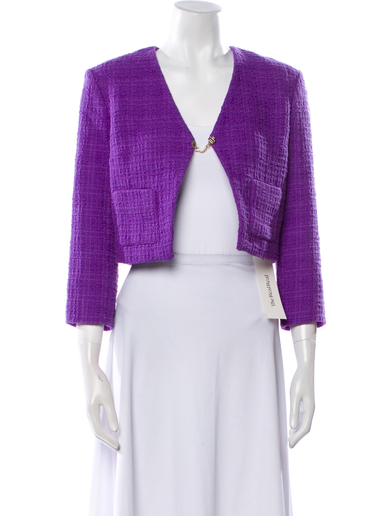 Maje Tweed Pattern Bolero