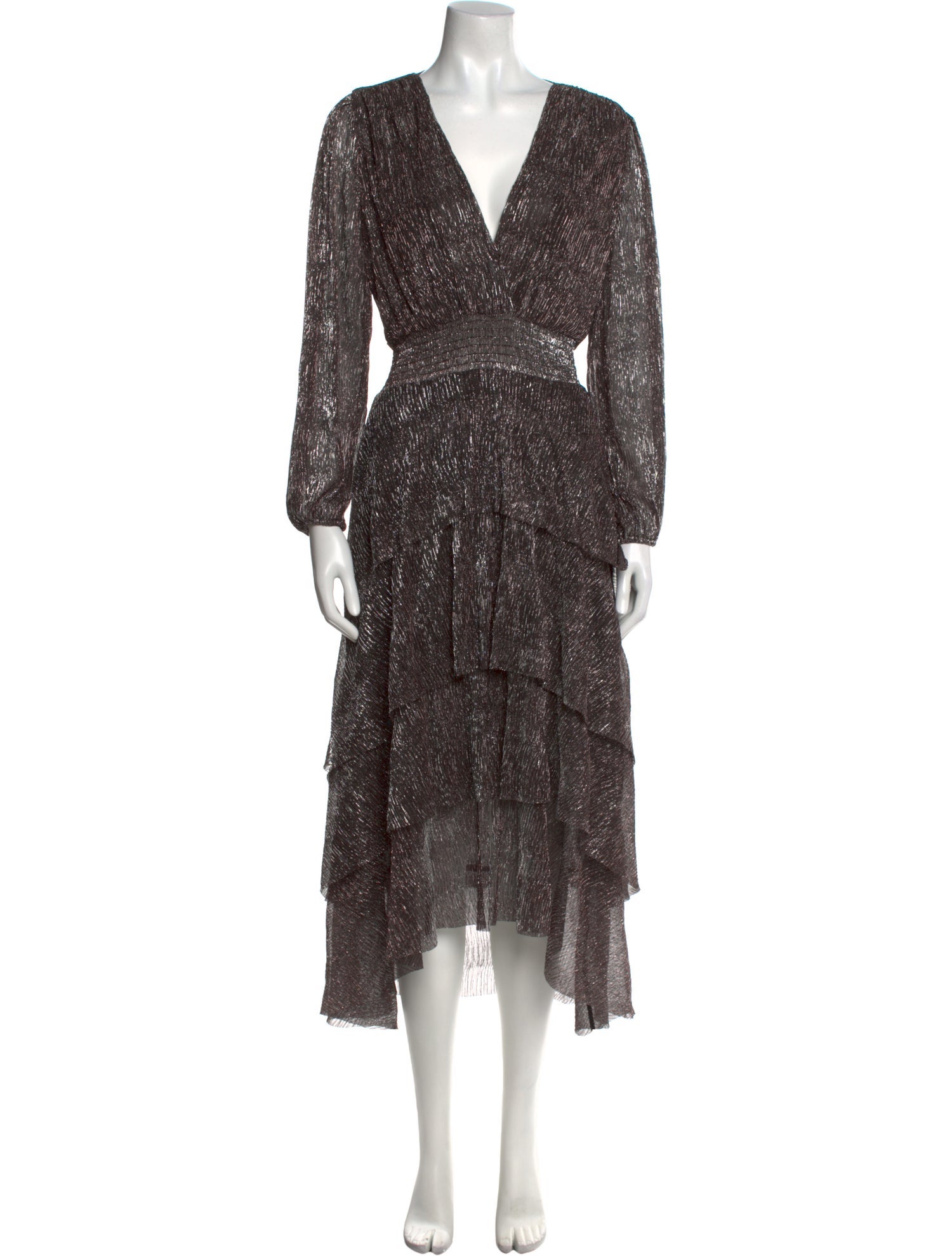 Maje Printed Long Dress w/ Tags