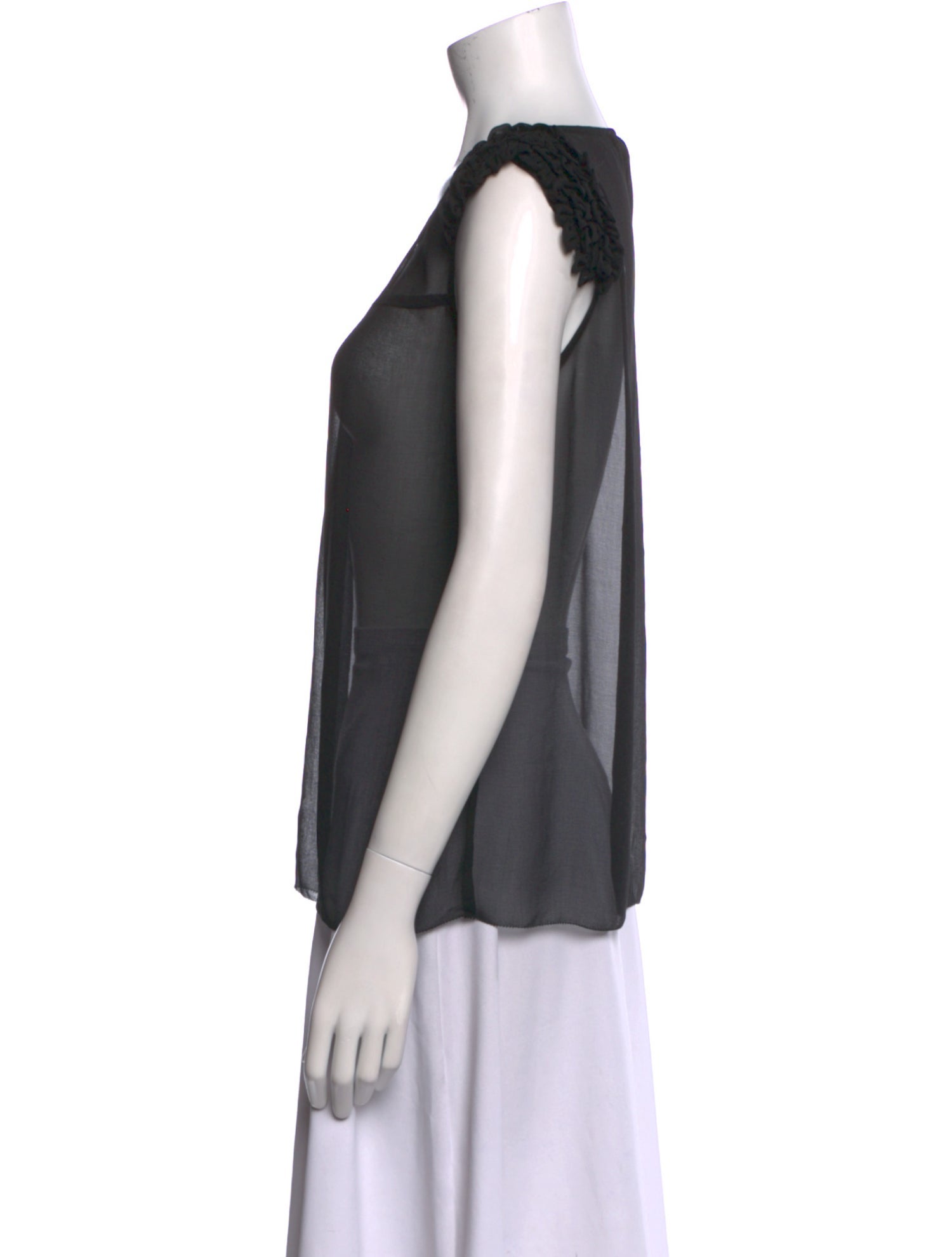 Maje V-Neck Sleeveless Blouse