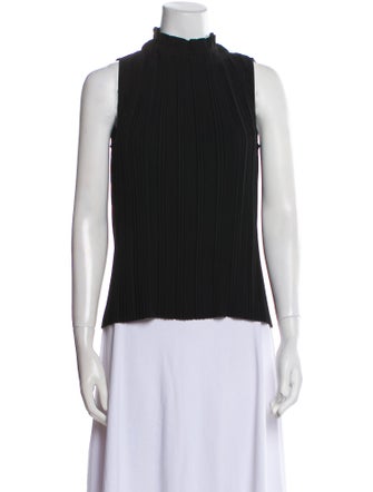 Maje Mock Neck Sleeveless Blouse