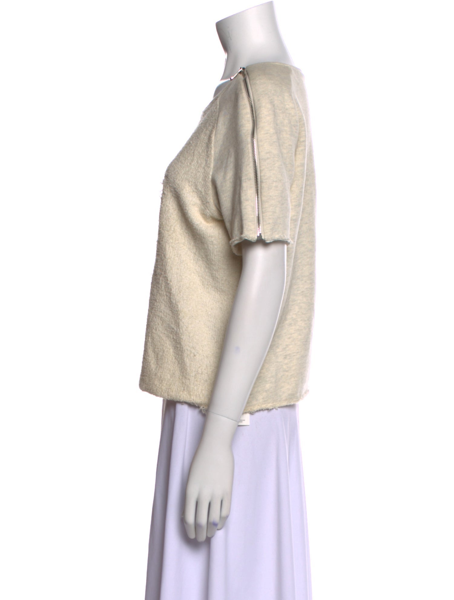 Maje Bateau Neckline Short Sleeve T-Shirt