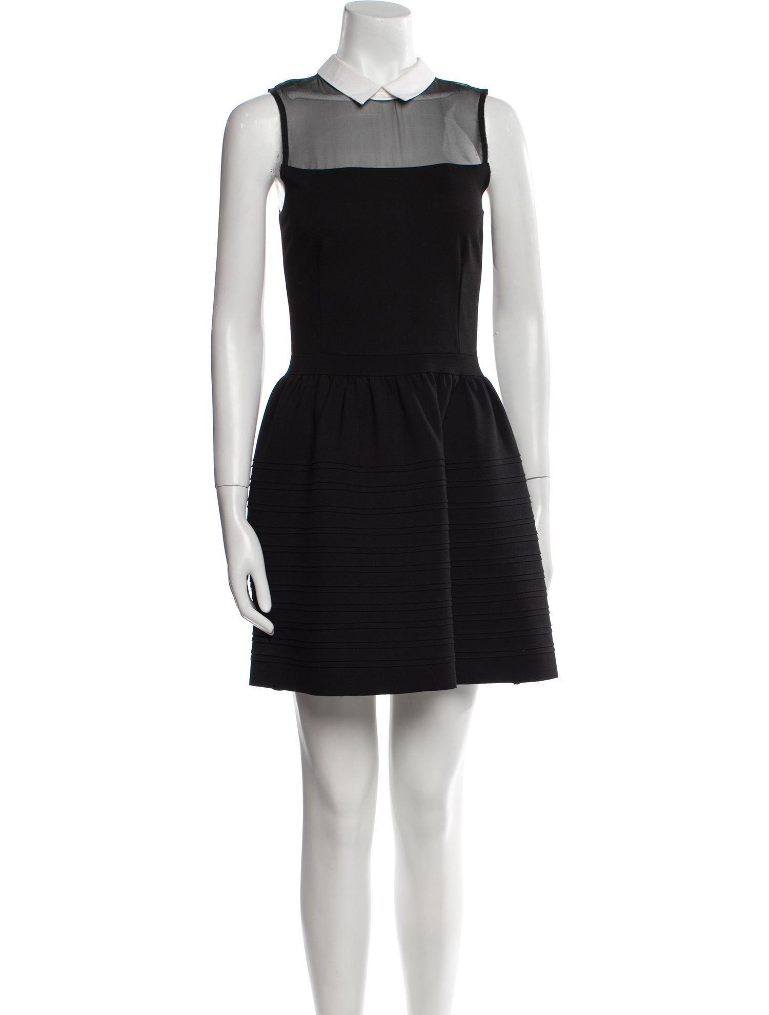 Maje Square Neckline Mini Dress